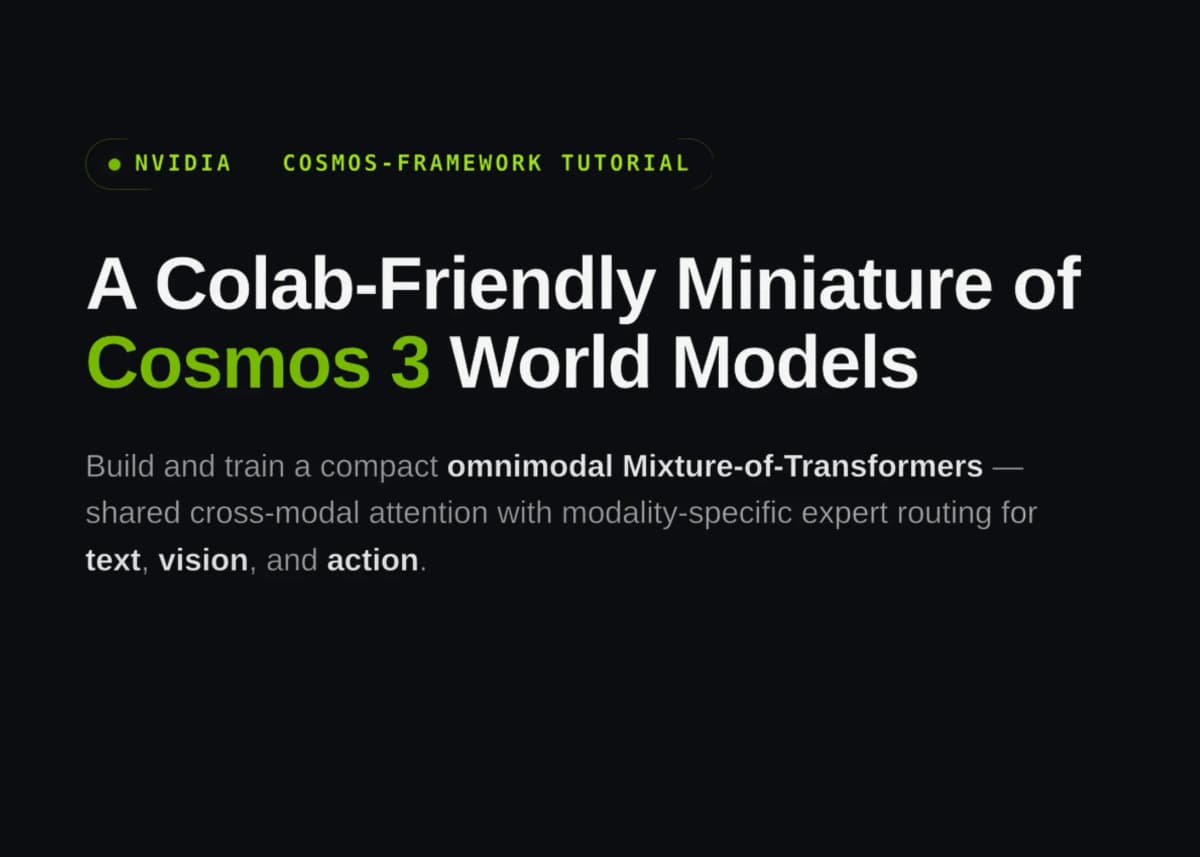 NVIDIA Cosmos требует 80 ГБ видеопамяти: как собрать прототип в бесплатном Colab