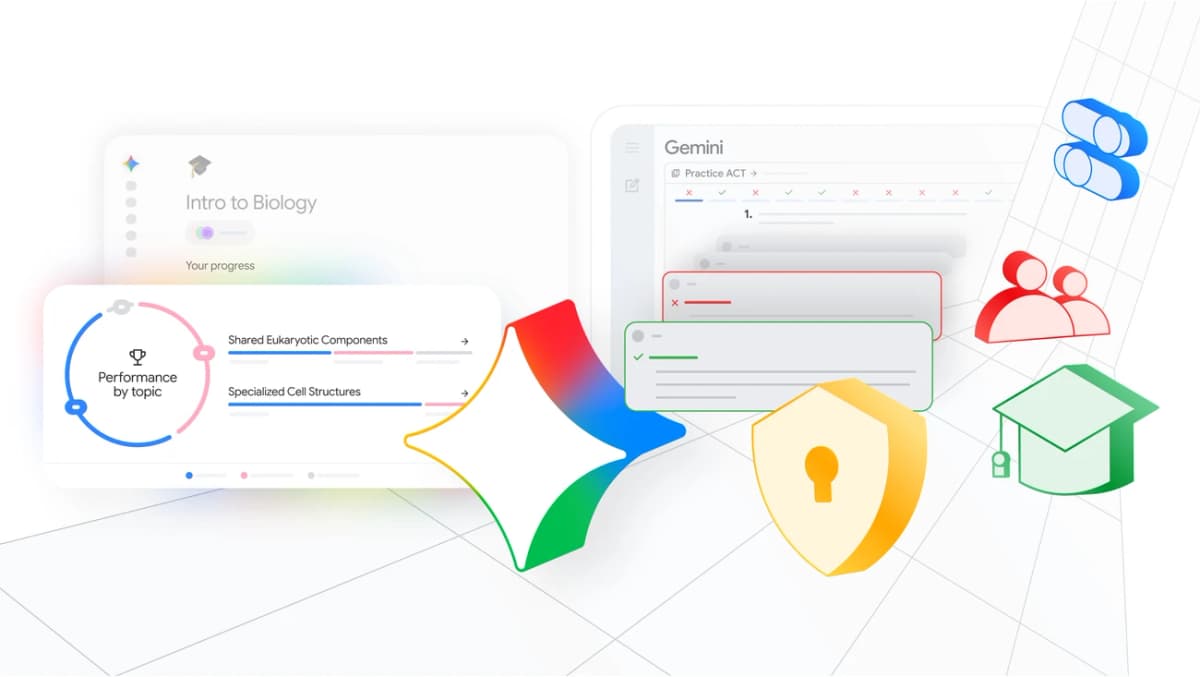 Google встроил искусственный интеллект в образовании: Gemini адаптирует уроки и даёт бесплатные экзамены