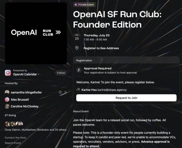 OpenAI запустила беговой клуб для стартаперов: 100 заявок за два дня без бюджета