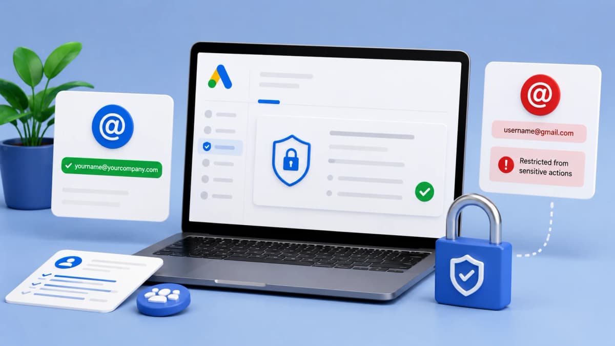Новые Google Ads правила: Gmail блокируют для критичных действий в аккаунте