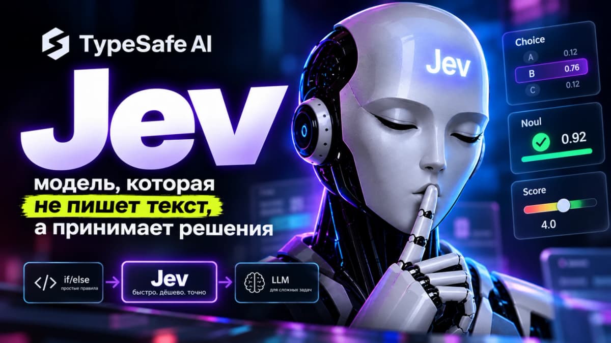 ИИ-модели для принятия решений без токенов: Jev выбирает действие за один вызов API