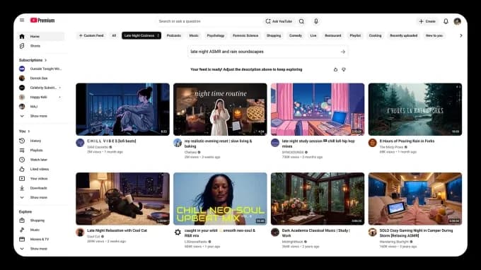 Алгоритмы YouTube Shorts теперь слушают зрителя: Gemini соберёт ленту по промпту
