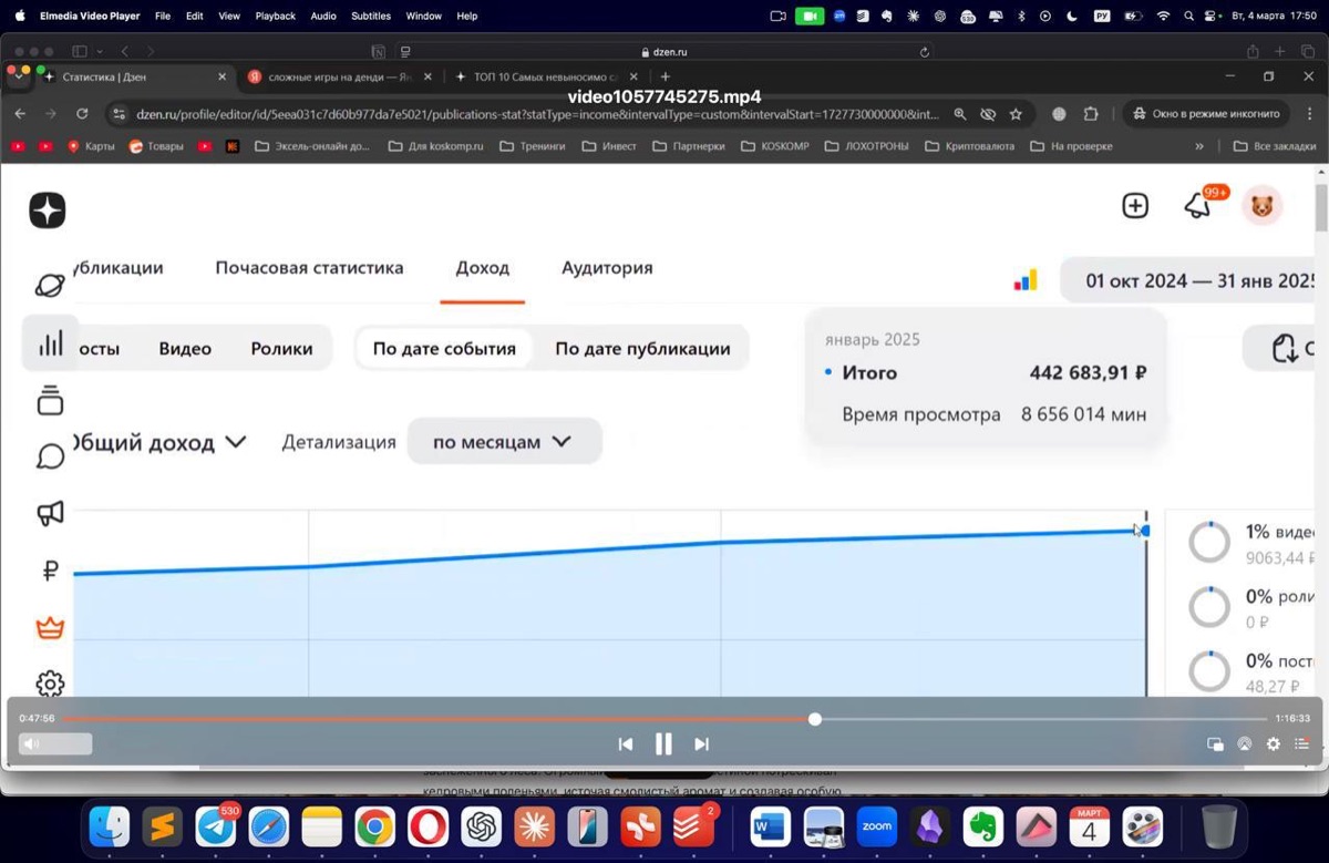 Скриншот дохода Дмитрия, скрин 2