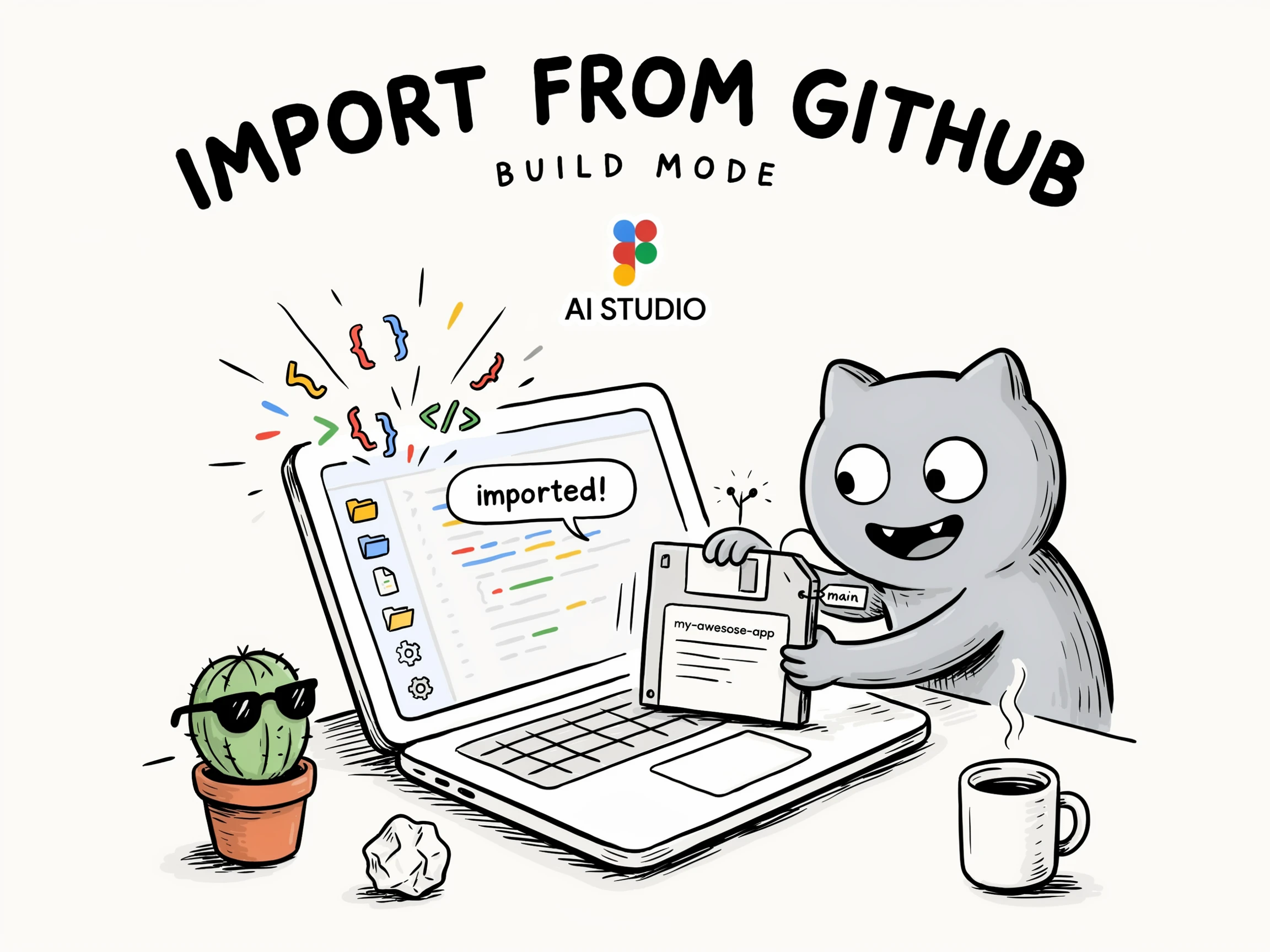 Google AI Studio Gemini научилась импортировать код с GitHub: от репозитория до приложения за минуты