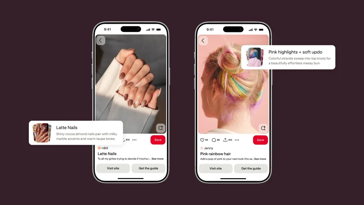Pinterest запустил бьюти-гид на ИИ: пин превращается в план для салона