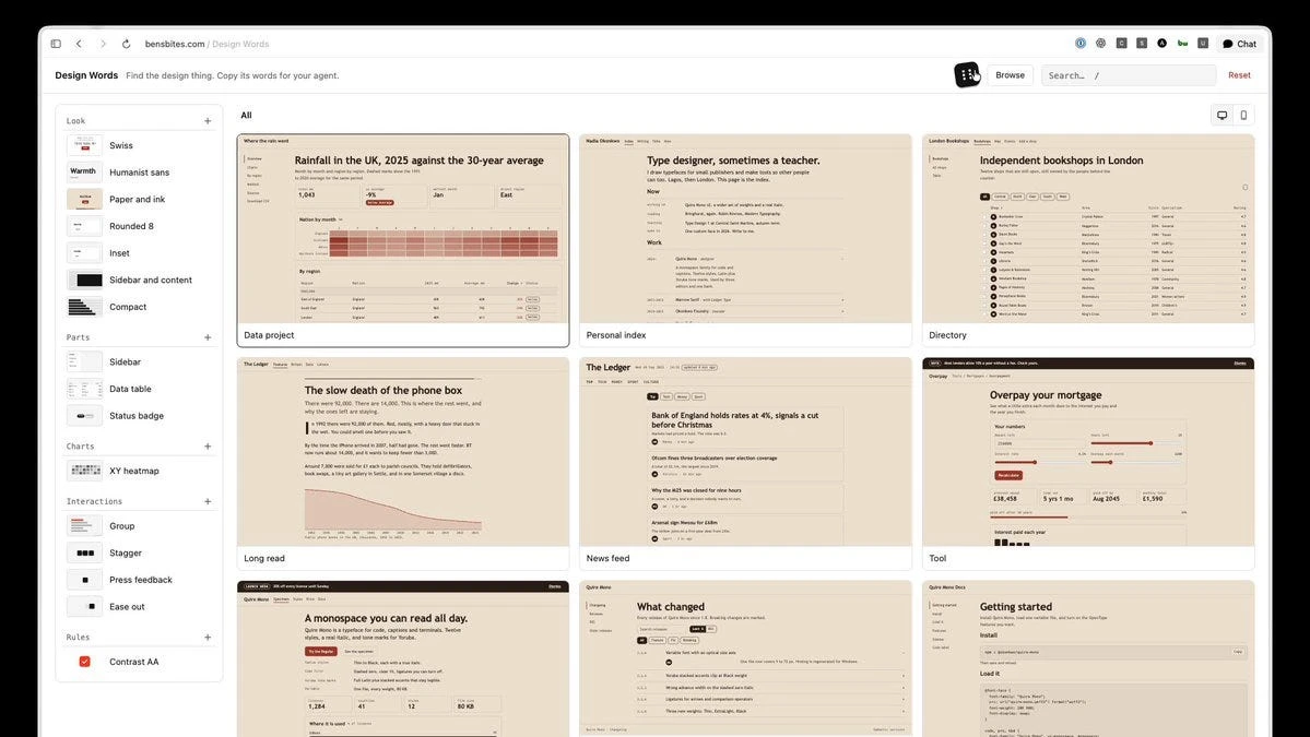 Design Words переводит картинку в промпт: бесплатный ИИ для дизайна интерьера страниц